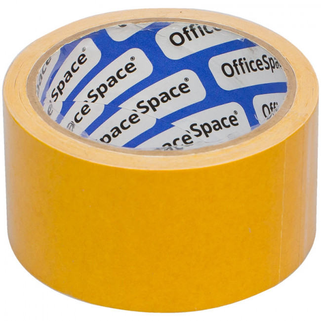 Канц. товары клейкая лента двухсторонняя 50мм*10м "OfficeSpace" (КЛД_22261) основа - полипропилен, белая Канц. товары клейкая лента двухсторонняя 50мм*10м "OfficeSpace" (КЛД_22261) основа - полипропилен, белая