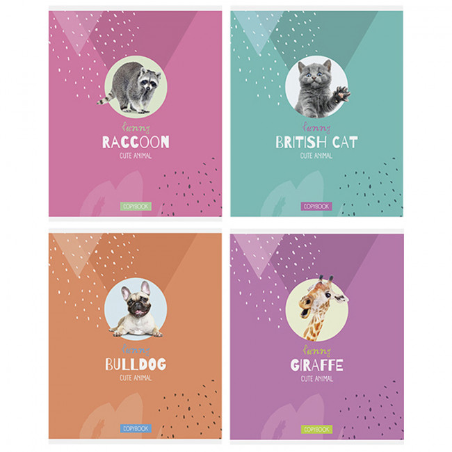 Тетрадь 48л., А5, клетка ArtSpace "Питомцы. Cute animal", суперэконом 24460 Тетрадь 48л., А5, клетка ArtSpace "Питомцы. Cute animal", суперэконом 24460