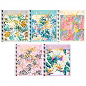 Тетрадь 48л., А5, клетка на гребне ArtSpace "Цветы. Tropical floral", тиснение фольгой