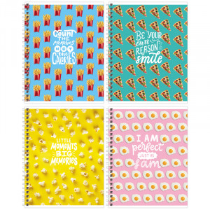 Тетрадь 48л., А5, клетка на гребне BG "Tasty pattern", выб. лак