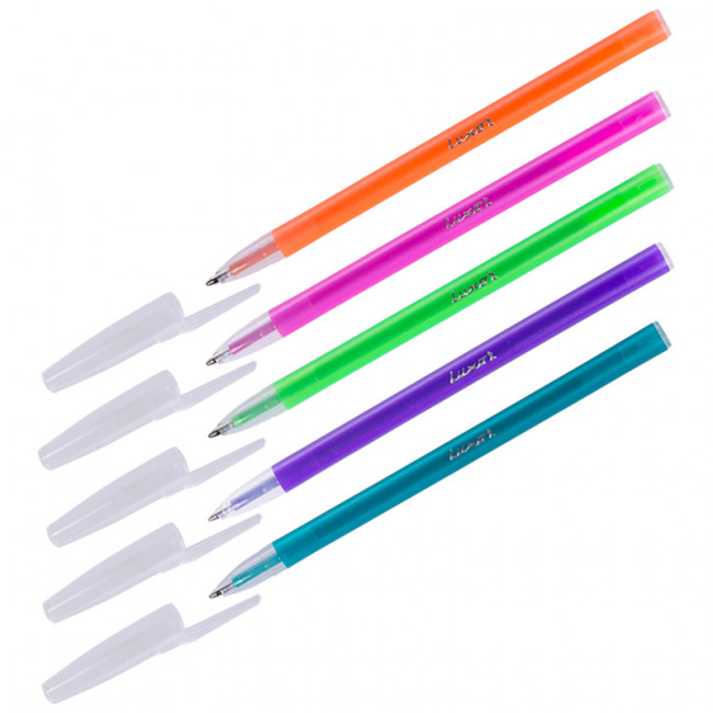 Ручка шариковая Luxor "Stick Neon" синяя, 1,0мм, корпус ассорти Ручка шариковая Luxor "Stick Neon" синяя, 1,0мм, корпус ассорти
