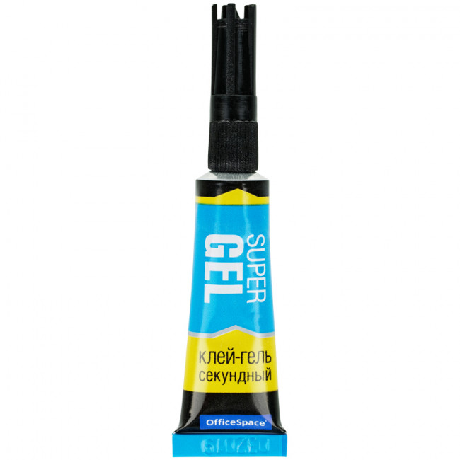 Клей секундный OfficeSpace "Super Gel", гель, 3г, лента Клей секундный OfficeSpace "Super Gel", гель, 3г, лента