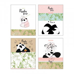 Тетрадь 60л., А5, клетка BG "Panda time", матовая ламинация Тетрадь 60л., А5, клетка BG "Panda time", матовая ламинация