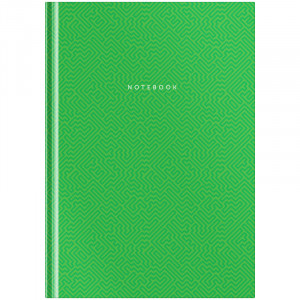 Бизнес-блокнот А5 80л. OfficeSpace "Моноколор. Green (зеленый)", матовая ламинация, выб. УФ-лак