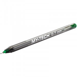 Ручка шариковая PenSan "My-Tech" зеленая, 0,7мм, игольчатый стержень, на масляной основе