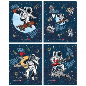 Тетрадь 48л., А5, клетка BG "Космонавт", ассорти, эконом Тетрадь 48л., А5, клетка BG "Космонавт", ассорти, эконом