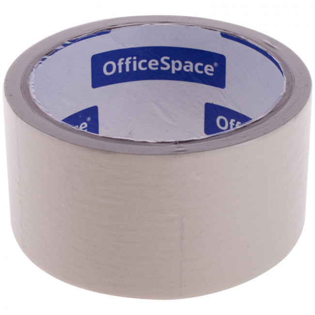 Клейкая лента малярная OfficeSpace, 48мм*14м, ШК, КЛ_1115 Клейкая лента малярная OfficeSpace, 48мм*14м, ШК, КЛ_1115