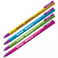 Ручка гелевая Berlingo "Color Stick" черная, 0,5мм, корпус ассорти  CGp_50101