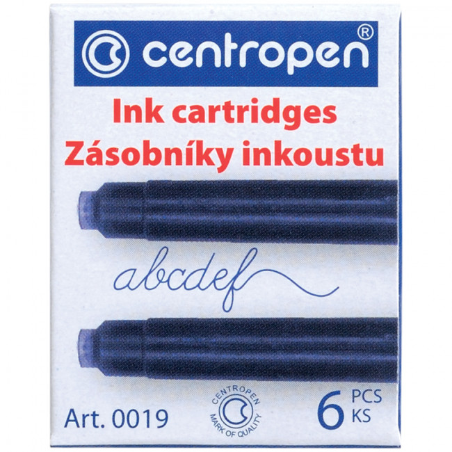 Картриджи чернильные Centropen синие, 6шт., картонная коробка Картриджи чернильные Centropen синие, 6шт., картонная коробка