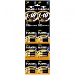 Батарейка Duracell Basic (Simply) AA (LR06) алкалиновая, 2BL, отрывной набор