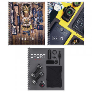Тетрадь 48л.,А5 клетка на гребне ArtSpace "Men's passion"