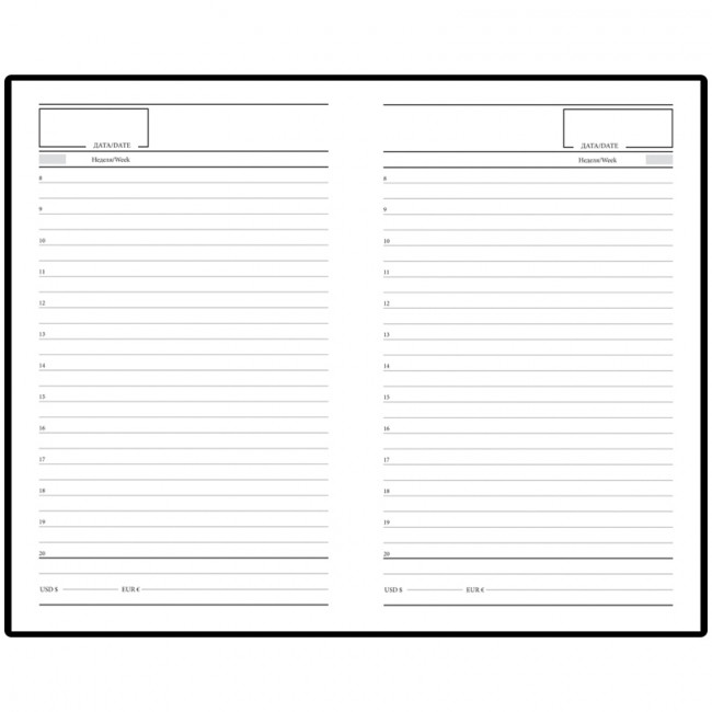 Ежедневник недатир. А5, 160л., бумвинил, OfficeSpace, черный