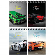 Блокнот А6 40л. на гребне ArtSpace "Авто. Ultimate super cars"