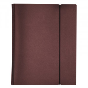 Тетрадь на кольцах А5, 120л., Hatber "Metallic. Бордо", пластик. обл., резинка